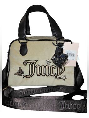 NWT Juicy Couture Juicy In The Sky Buff Beige Satchel $89